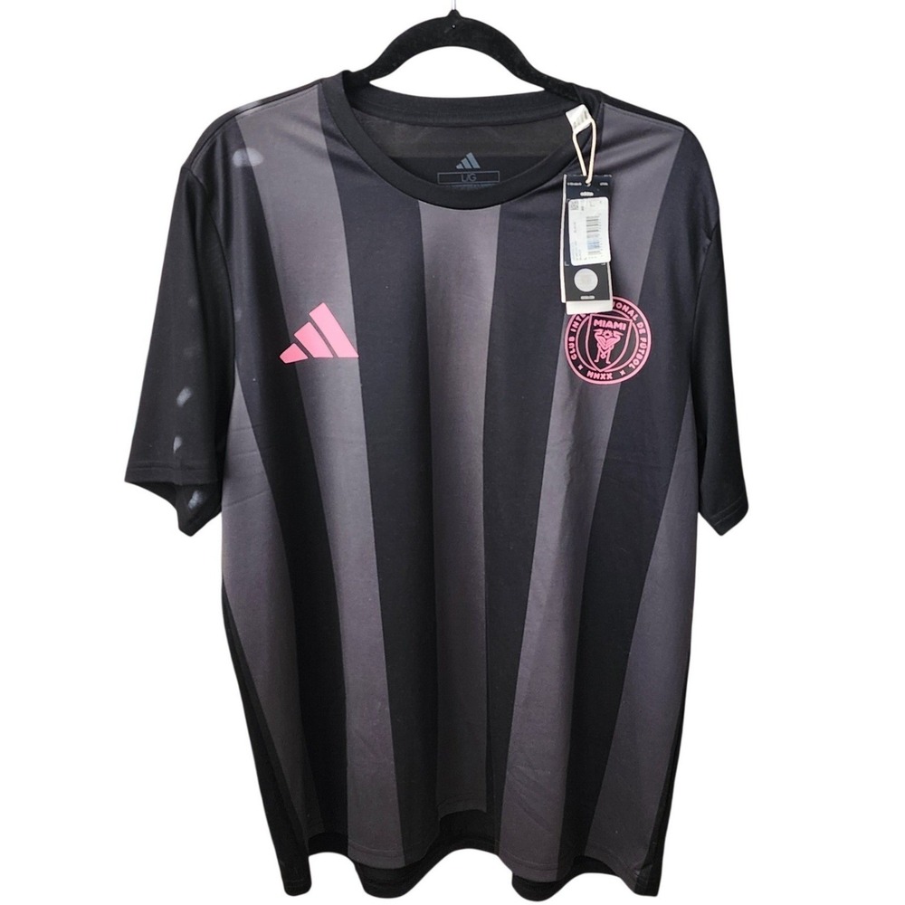 NWT Lionel Messi Jersey Men's Inter Miami CF Black Pink 2024 Adidas MLS, Large - Picture 4 of 8